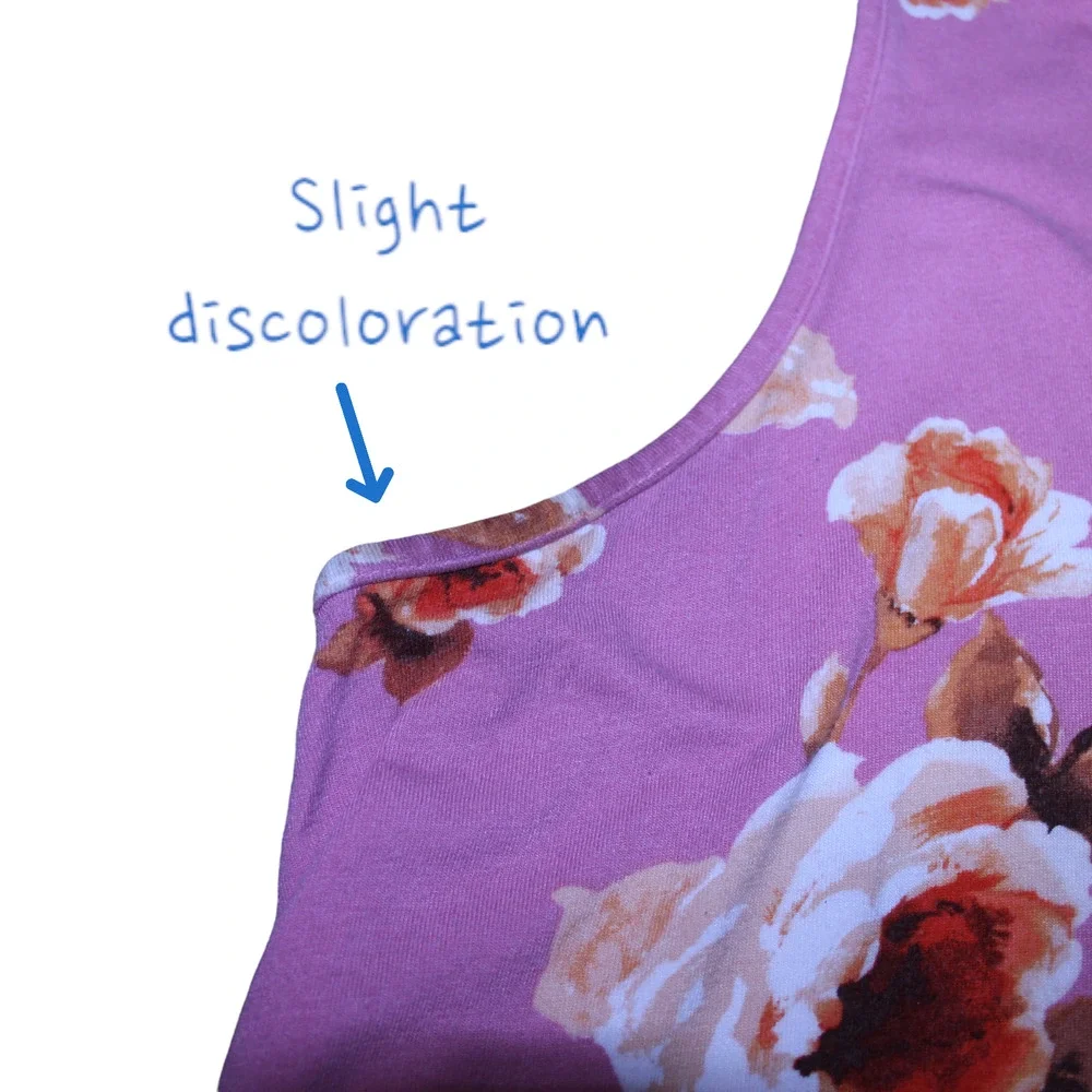Popyoung Womens Pink Floral Sleeveless Tunic High Low Tank Top 2XL